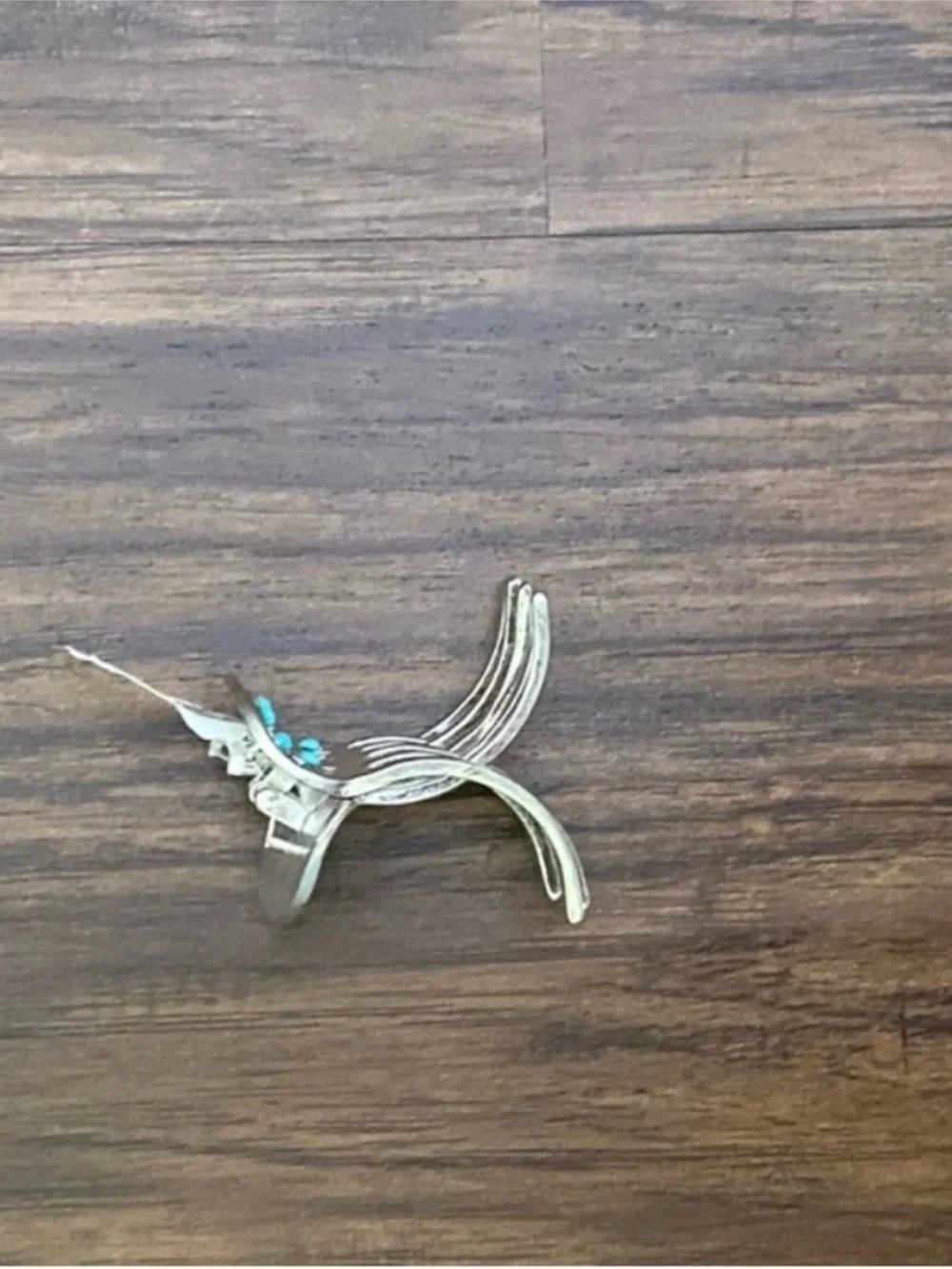 Free People Silver Hair glow with Turquoise Star Accents